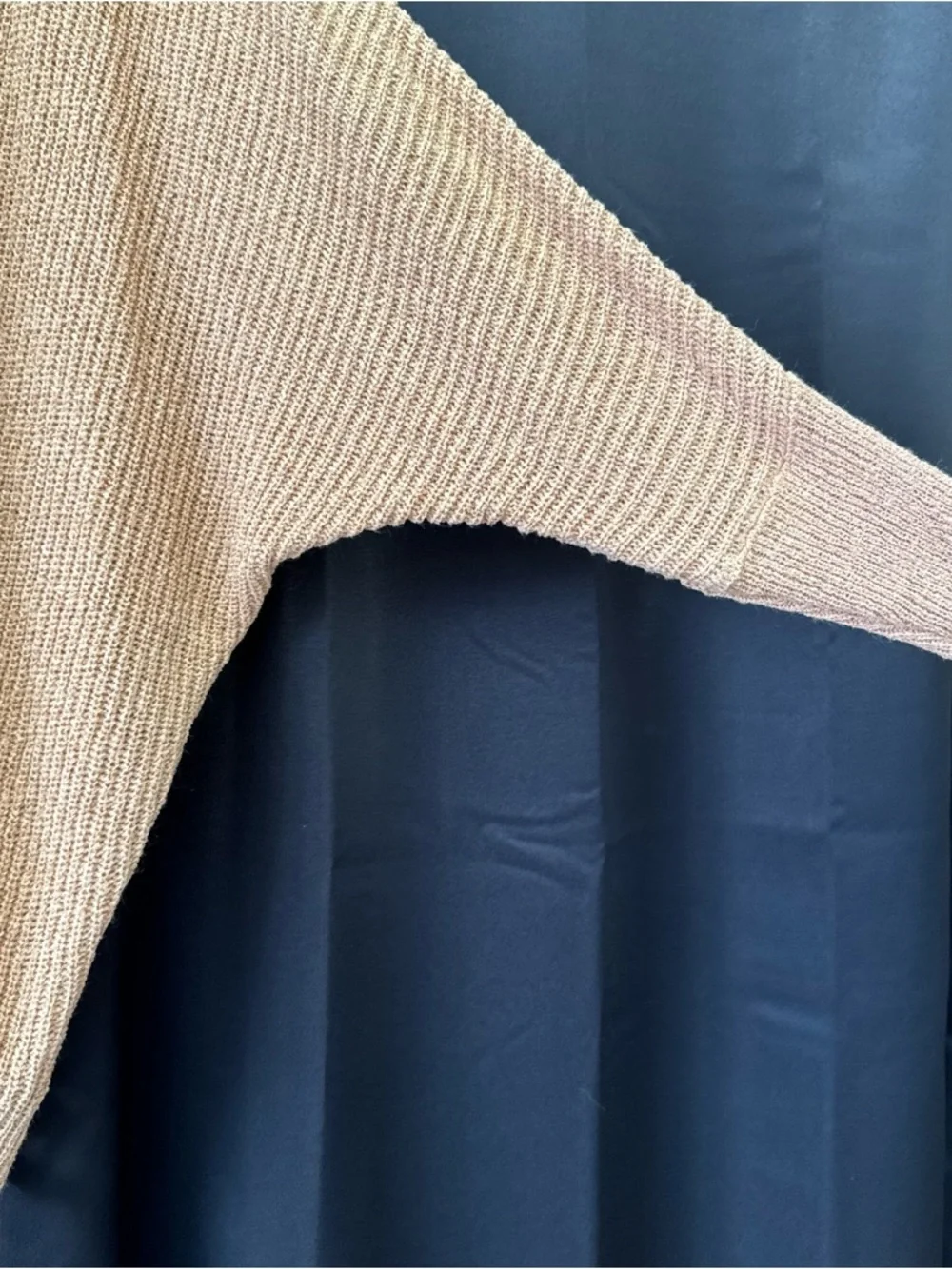 Marled Open-Front Cardigan - Rose Tan